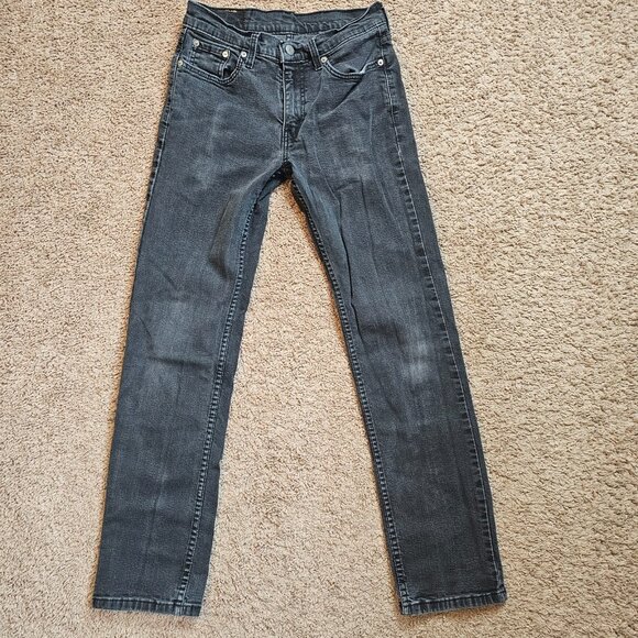 Levi's Other - Levis 514 Jeans Mens Tag 29x32 Fit 28x29 Black Straight Denim Dark Wash Stretch